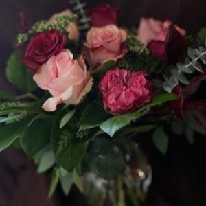 Mixed Rose Vase Arrangement